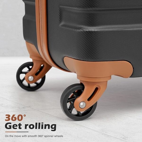 Coolife Luggage 4 Piece Set Suitcase Spinner Hardshell Lightweight TSA Lock - Image 6