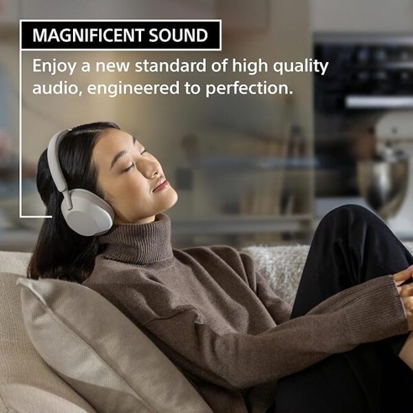 Sony WH-1000XM5 The Best Wireless Noise Canceling Headphones, Auto NC Optimizer, 30-Hour Battery, Alexa Voice Control, Midnight Blue - Image 3