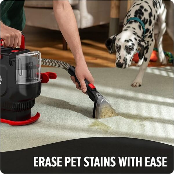 Dirt Devil Portable Spot Cleaner Machine for Carpet and Upholstery, Powerful Suction Spot Cleaning Machine with Versatile Tools, Pair with Dirt Devil Portable Spot Cleaner Solution - Image 4