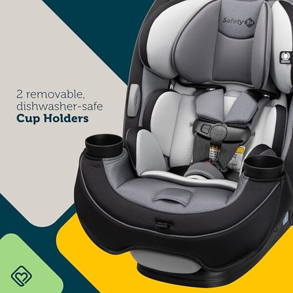 Safety 1st Grow and Go All-in-One Convertible Car Seat, Rear Facing Car Seat 5-40 lbs, Forward Facing Car 30–65 lbs, High Back Booster Seat 40-100 lbs, Carbon Ink - Image 4