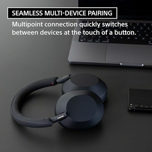 Sony WH-1000XM5 The Best Wireless Noise Canceling Headphones, Auto NC Optimizer, 30-Hour Battery, Alexa Voice Control, Midnight Blue - Image 5