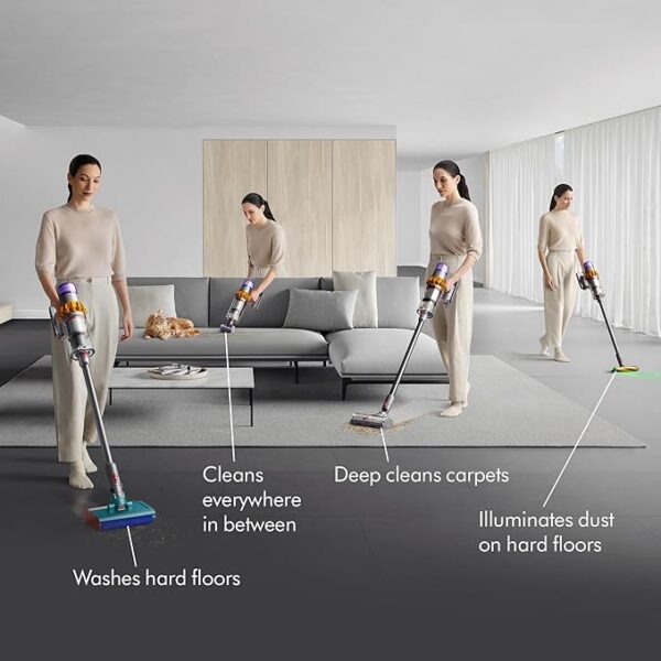 Dyson V15s Detect Submarine​ Wet Dry Vacuum, Yellow/Nickel - Image 3