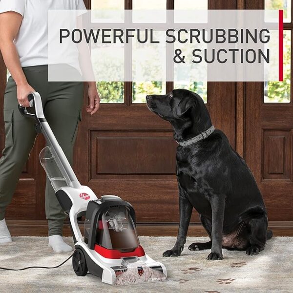 Hoover PowerDash Pet+ Compact Cleaner Machine, Lightweight, Powerful Pet Stain Remover and Deodorizer, Carpet Shampooer, FH50704V, White - Image 6