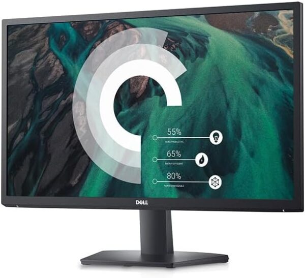 Dell SE24 Series Monitor - 24 inch IPS TFT LCD FHD (1920 x 1080) AMD FreeSync - VESA, 16:9-75Hz, 5ms Grey-to-Grey Response Time, Low Blue Light, Flicker Free, Anti-Glare, HDMI & VGA, Black - Image 4