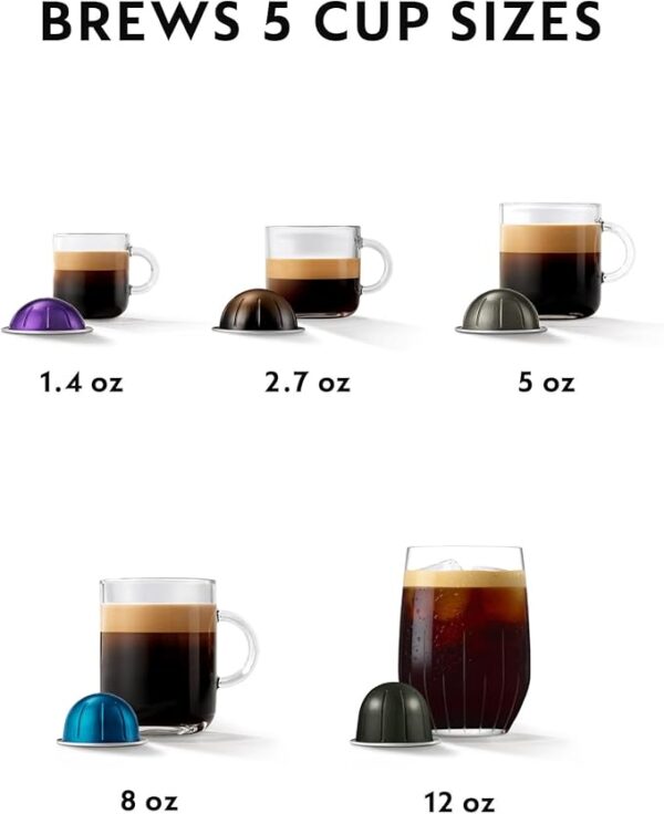 Nespresso Vertuo Pop+ Coffee and Espresso Maker by Breville with Milk Frother, Coconut White - Image 6