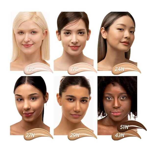 TIRTIR Mask Fit Red Cushion Foundation | Full coverage, Weightless, Skin fit, Satin Glow Finish, Korean Makeup Cushion Foundation (#24W Soft Beige, 0.63 Fl Oz) - Image 5