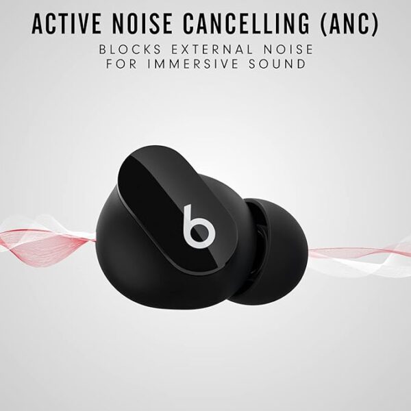 Beats Studio Buds - True Wireless Noise Cancelling Earbuds - Compatible with Apple & Android, Built-in Microphone, IPX4 Rating, Sweat Resistant Earphones, Class 1 Bluetooth Headphones - Black - Image 6