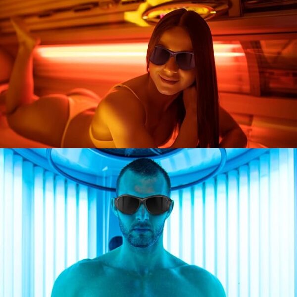 Red Light Therapy Glasses, Eyes Protection for Tanning Goggles, IPL Laser Safety Glasses 200-2000nm, Eye Protection for Red Light Therapy. - Image 3