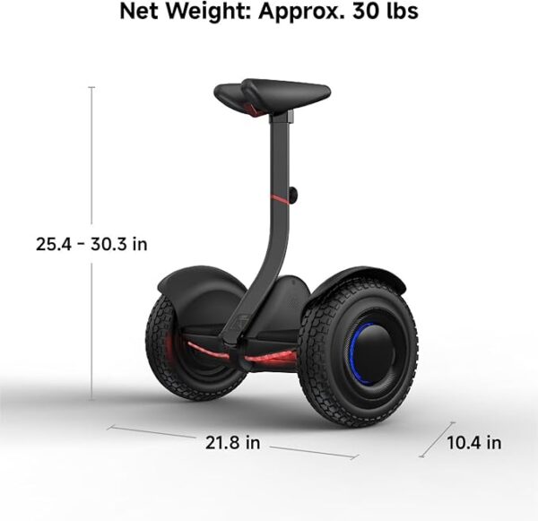 Segway Ninebot S/S MAX/S2 Smart Self-Balancing Scooter - Powerful Motor, 10/11.2/12.4 mph, Hoverboard w/t LED Light, Compatible with Gokart Kit, UL-2271 2272 Certified - Image 3