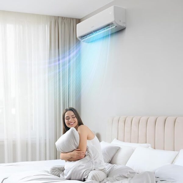 ROVSUN 27000 BTU Tri Zone WIFI Mini Split AC/Heating System, 19 SEER2 3 Zone 9000 + 9000 + 12000 BTU Ductless Split Air Conditioner with Pre-Charged Condenser, Heat Pump & 25Ft Line Set, 208-230V - Image 2