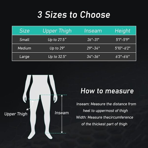 QUINEAR Professional Leg Recovery System, Cordless Air Compression Boots with Sequential Compression, Leg and Foot Massager, Fast Recovery Therapy for Athletes, FSA HSA Eligible (Medium) - Image 6