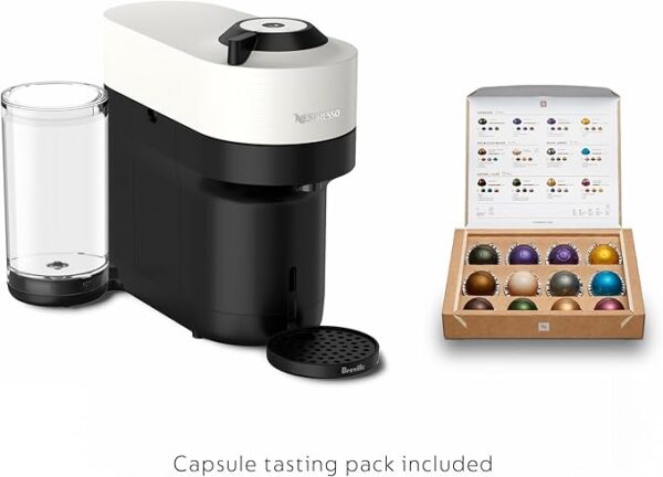 Nespresso Vertuo Pop+ Coffee and Espresso Maker by Breville with Milk Frother, Coconut White - Image 3