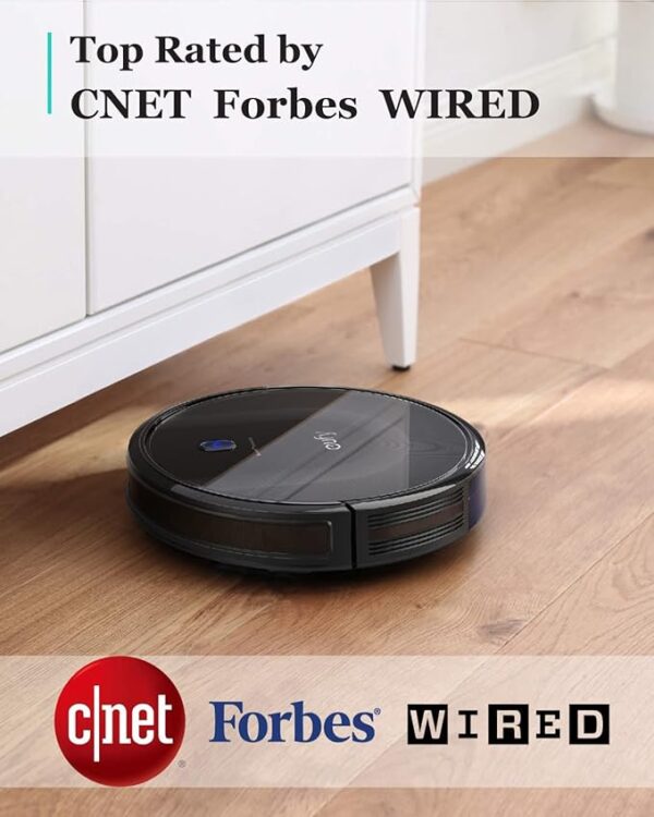 eufy Robot Vacuum 11S MAX, Super Thin, Powerful Suction, Quiet, Self-Charging Robotic Vacuum Cleaner, Cleans Hard Floors to Medium-Pile Carpets, Black - Image 2