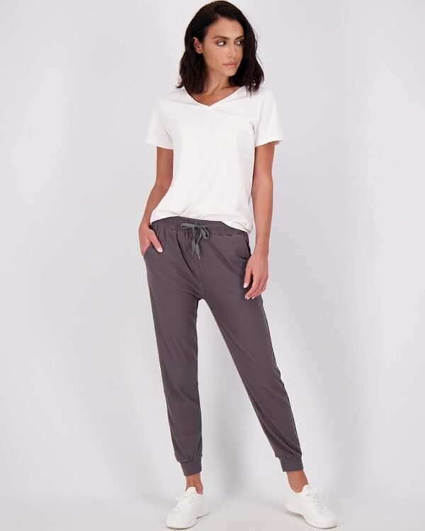 Real Essentials 3 Pack: Women's Ultra-Soft Lounge Joggers Sweatpants Athletic Yoga Pants with Pockets (Available in Plus) - Image 2