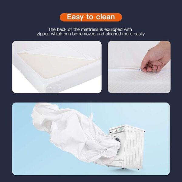 FDW 8 inch Twin Mattress Gel Memory Foam Mattress for Cool Sleep & Pressure Relief, Medium Firm Mattresses CertiPUR-US Certified/Bed-in-a-Box/Pressure Relieving (8 in, Twin) - Image 4