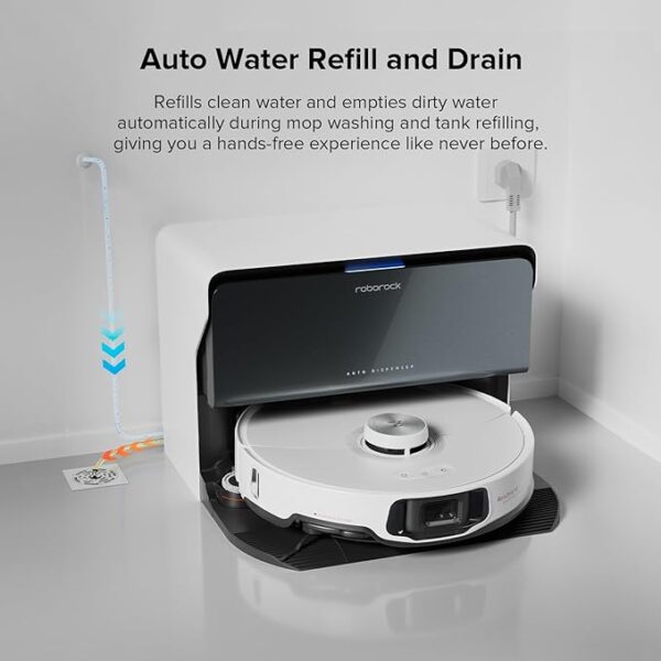 roborock S8 MaxV Ultra with Refill & Drainage System Robot Vacuum and Mop, FlexiArm Design, Auto Mop Washing&Drying, 10000Pa Suction, Obstacle Avoidance, 20mm Auto Mop Lifting, Smart Dirt Detection - Image 5