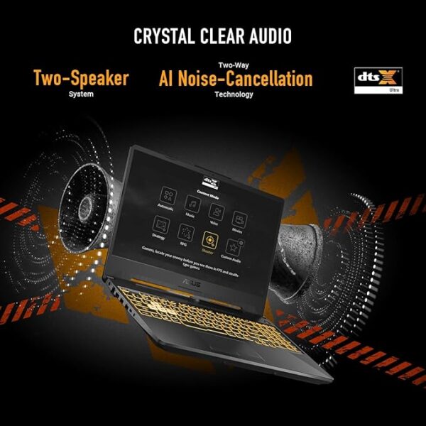 ASUS TUF Gaming A15 Gaming Laptop, 15.6” FHD 144Hz Display, NVIDIA® GeForce RTX™ 2050, AMD Ryzen™ 5 7535HS, 8GB DDR5, 512GB PCIe® Gen4 NVMe™ SSD, Wi-Fi 6, Windows 11, FA506NF-ES51 - Image 4
