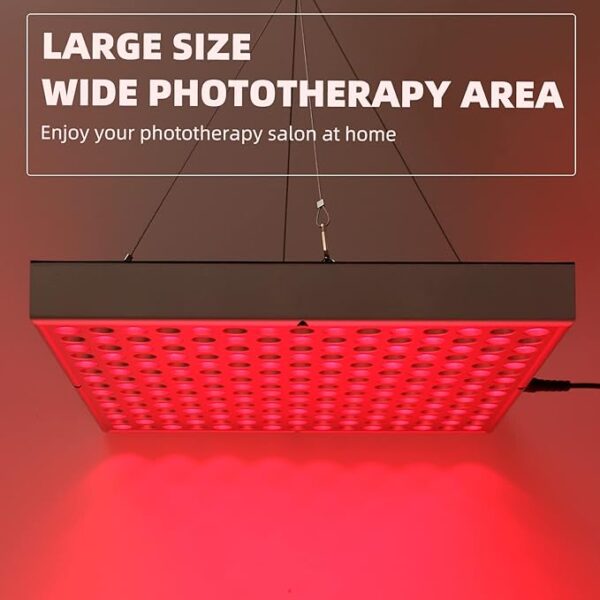 LED-Red-Light-Therapy-Device - 45W LED Panel Deep 660nm and Near-Infrared 850nm LED Light Combo for Skin Beauty, Pain Relief of Muscles and Joints - Image 2