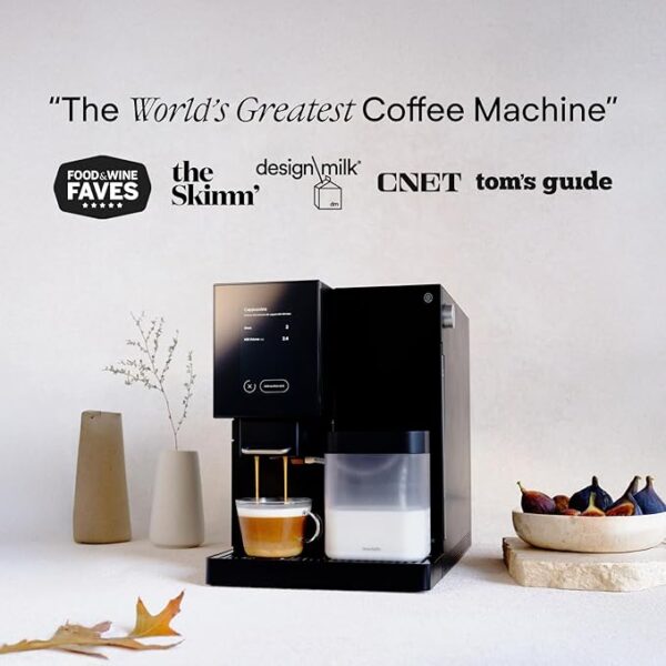 Terra Kaffe Super Automatic Espresso Machine - App-Enabled Coffee Machine - Auto Wake & Sleep - All Milk Types - Roaster-Approved Espresso Settings - Cappuccino Machines for Home - Black TK-02 - Image 3
