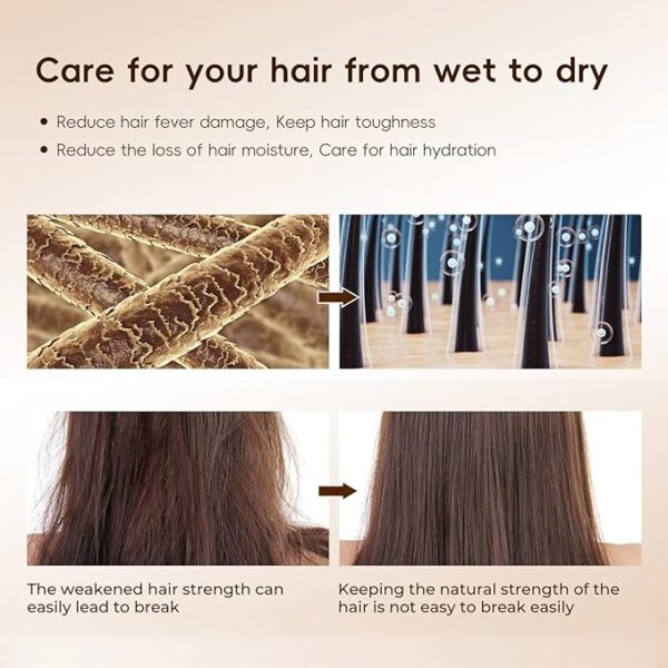 8 in 1 Hair Dryer Air Styler, 110000 RPM High-Speed Rotate Hair Dryer Brush, Auto Wrap Curlers with 200 Million Ions, Fast Dry, Volumize, Create Curly and Smooth Hair Easily, Meets Daily Style - Image 6