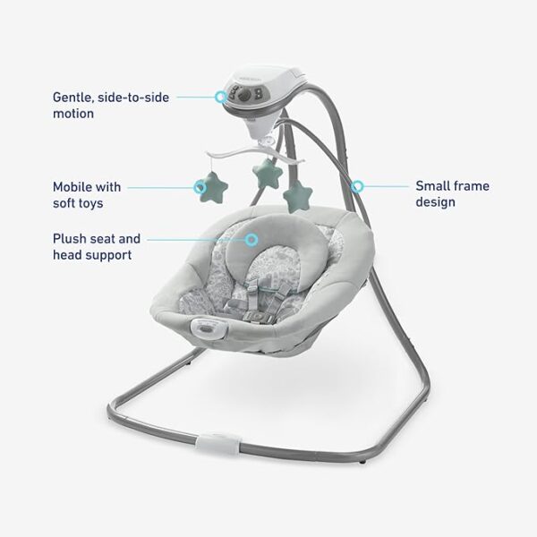 Graco Simple Sway Swing, Ivy - Image 2