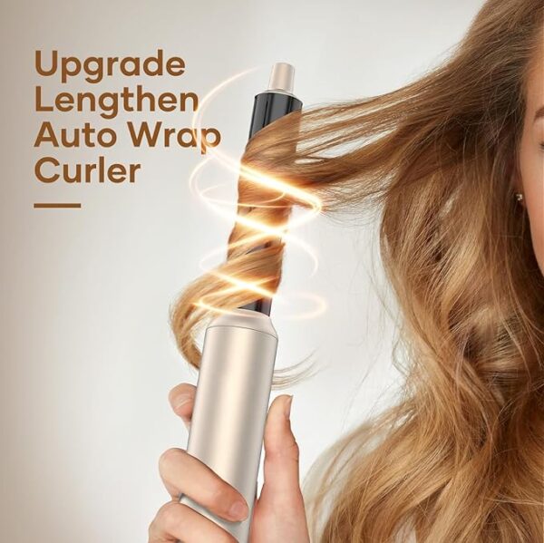 Hair Dryer Brush TECHMERI 6 in 1 Blow Dryer Brush Ions, Detachable Hair Styler Tools, Auto Wrap Curler, Hot Air Brush for Drying, Straightening and Volumizing, High Speed - Image 2
