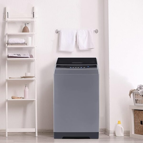 COMFEE’ Washing Machine 2.4 Cu.ft LED Portable Washing Machine and Washer Lavadora Portátil Compact Laundry, 8 Models, Environmentally Friendly, Child Lock for RV, Dorm, Apartment Magnetic Gray - Image 7