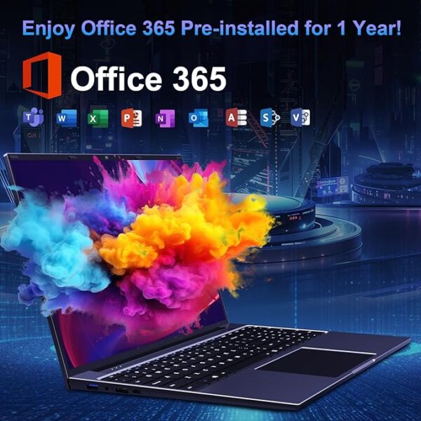 jumper Laptop Computer 16 inch FHD Display, 12GB RAM, 256GB SSD, 128GB eMMC, 5G/2.4G WiFi, Type-C, HDMI, Numeric Keypad, Bluetooth, 38Wh Battery, 5305U Processor, Cooling System - Image 7
