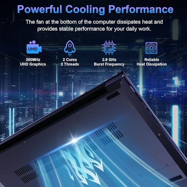 jumper Laptop Computer 16 inch FHD Display, 12GB RAM, 256GB SSD, 128GB eMMC, 5G/2.4G WiFi, Type-C, HDMI, Numeric Keypad, Bluetooth, 38Wh Battery, 5305U Processor, Cooling System - Image 6