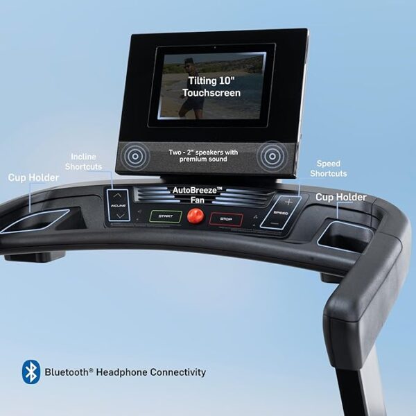 NordicTrack T Series: Perfect Treadmills for Home Use, Walking or Running Treadmill with Incline, Bluetooth Enabled, 300 lbs User Capacity - Image 4