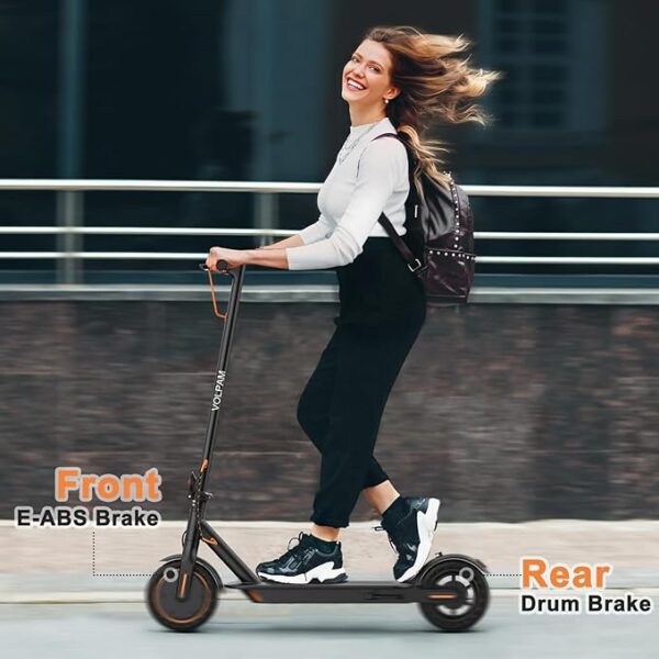 VOLPAM Electric Scooter, Powerful 350W/500W Motor, Max 12/19/28Miles Long Range, Top Speed 16/19/21 MPH, 8.5" /10'' Solid Tires, E Scooter for Adults and Teens - Image 4