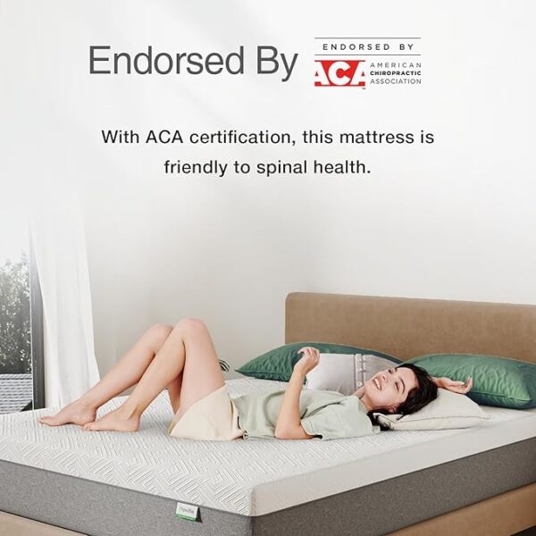 Novilla Queen Size Mattress, 12 Inch Gel Memory Foam Mattress for Cool Night & Pressure Relief, Medium Plush Feel with Motion Isolating, Bliss - Image 4