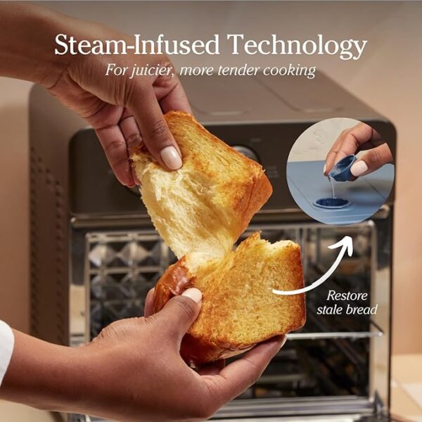 Our Place Wonder Oven | 6-in-1 Air Fryer & Toaster Oven with Steam Infusion | Compact, Countertop Friendly, Fast Preheat, Multifunctional | Air Fry, Toast, Roast, Bake, Reheat & Broil | Char - Image 3
