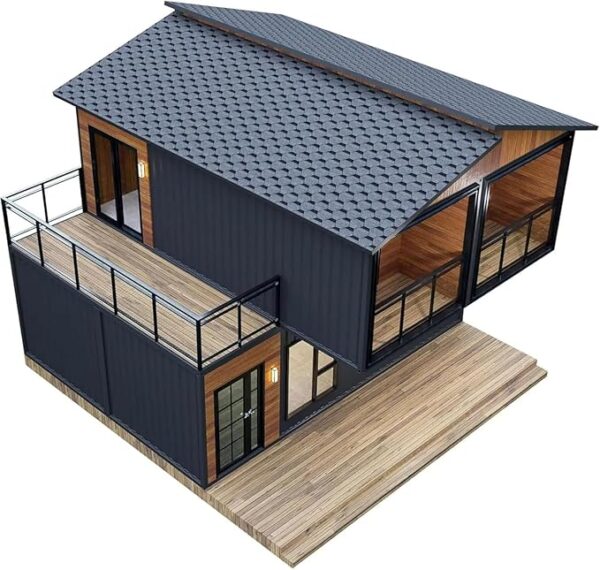 40ft Double Story Flat Pack House with Bathroom and Kitchen | Foldable Tiny Home, Modular Container Home, Mobile Cabin Prefab Brand - Image 2