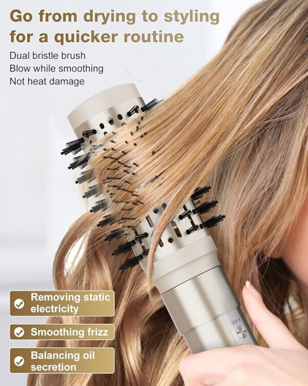 7MAGIC Hair Dryer Brush & 6 in 1 Hair Styler,110,000 RPM High-Speed Negative Ionic Hair Dryer Fast Drying, Multi Hair Styler, Professional Blow Dryer Brush for Curling Volumizing Straightening Styling - Image 4