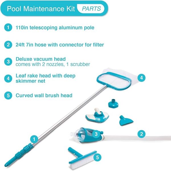 Intex 26373EH 32ft x 16ft x 52in Ultra XTR Frame Above Ground Rectangular Swimming Pool Set with Sand Filter Pump, Ladder, Cover, & Maintenance Kit - Image 3