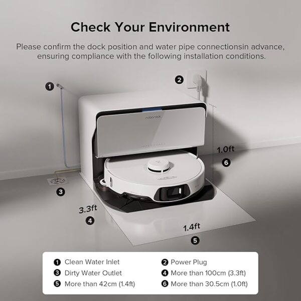 roborock S8 MaxV Ultra with Refill & Drainage System Robot Vacuum and Mop, FlexiArm Design, Auto Mop Washing&Drying, 10000Pa Suction, Obstacle Avoidance, 20mm Auto Mop Lifting, Smart Dirt Detection - Image 2