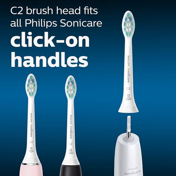 Philips Sonicare Optimal Plaque Control Replacement Toothbrush Heads, HX9024/65, BrushSync™ Technology, White 4-pk - Image 6