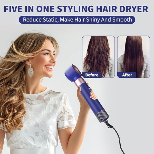 Professional 5 in 1 Curling Wand, for Short & Long Hair, Hair Curling Tools, Hair Tools for Styling, Travel Hot Rollers, Ceramic Curling Tongs - Image 4
