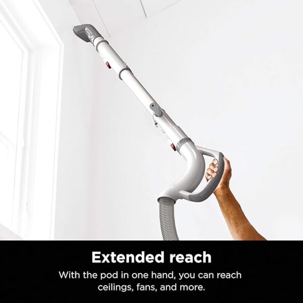 Shark Upright Vacuum, Navigator Lift-Away with Swivel Steering, HEPA Filter, XL Dust Cup, Pet Power, Dusting Brush, and Crevice Tool, Perfect for Pet Hair, White/Silver, NV356E - Image 6