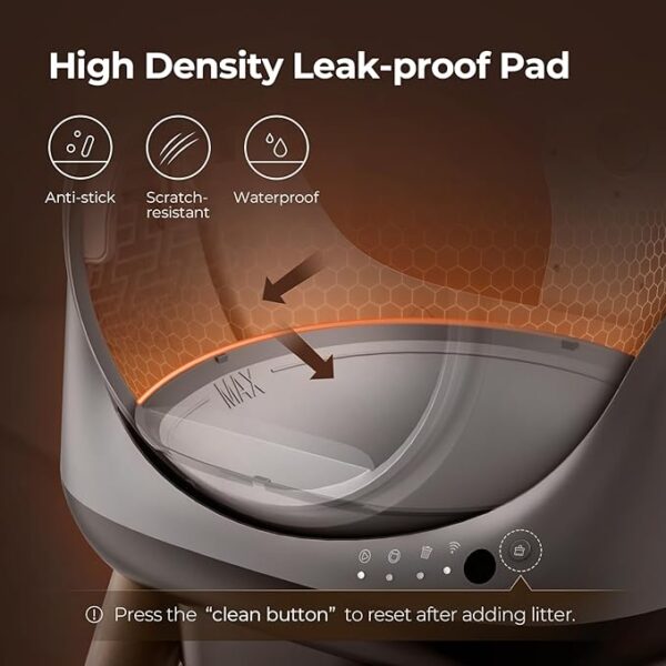 Self Cleaning Litter Box, ZHMZ G1 Automatic Cat Litter Box for Cats, Robot with Large Openning/Odor-Control/Dual Safety Protection - Image 2