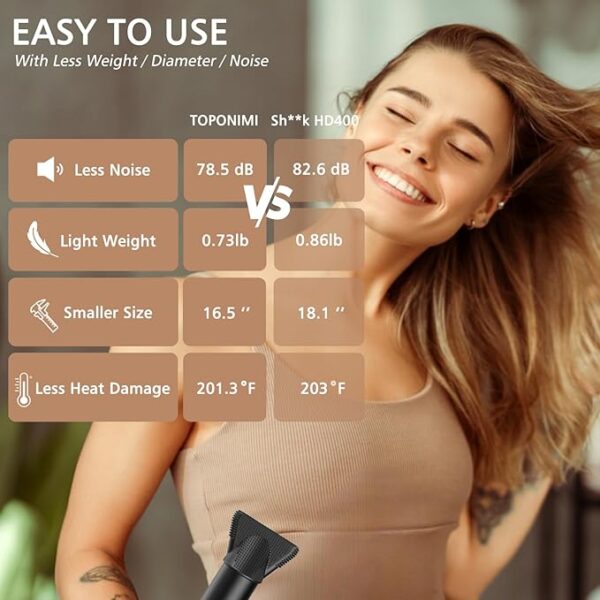 Auto Airwrap Hair Styler & Dryer, 5 in 1 Multi Styling Hot Air Dryer Brush Curler for Hair, High Speed 110000 RPM Negative Lonic Frizz-Free, Fast Drying Curling Volumizing Straightening Magic Styler - Image 6