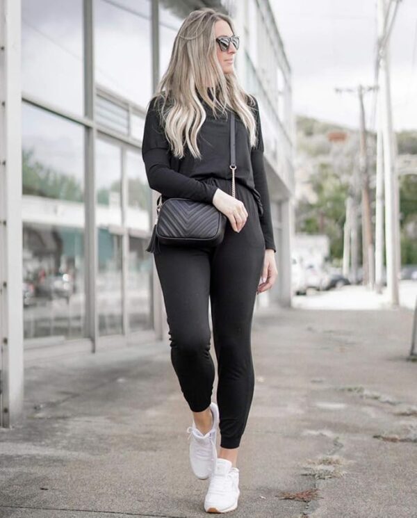 PRETTYGARDEN Women's Fall 2 Piece Lounge Outfit Long Sleeve Crewneck Pullover Tops High Waisted Pants Set Tracksuit - Image 4