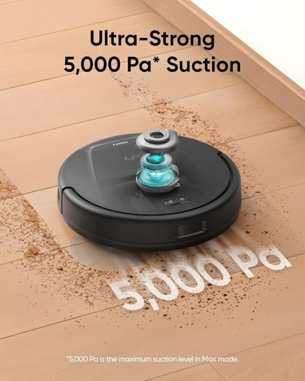 eufy L60 Robot Vacuum with Self Empty Station, Hair Detangling Technology, Up to 60 Days Hands Free Cleaning, 5,000 Pa Suction, Remove Hair, Dust - Image 6