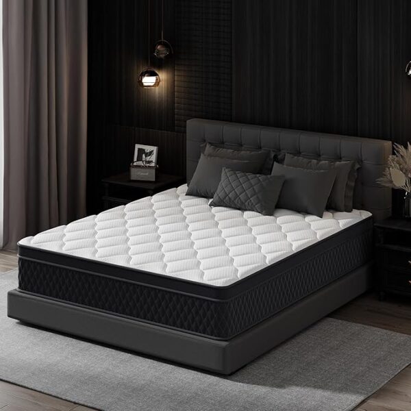 Queen Mattress, 10 Inch Hybrid Memory Foam Mattress in a Box, Individually Wrapped Pocket Coils Mattress for Isolate Motion ,Pressure Relief, CertiPUR-US Certified, Fiberglass Free & Support Comfort - Image 6