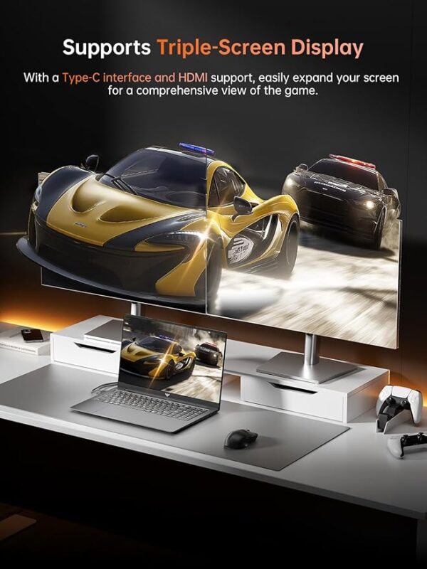 Gaming Laptop, Laptop with AMD Ryzen 7 5700U (8C/16T, Up to 4.3GHz), 16GB RAM 512GB NVMe SSD Laptop Computer, Radeon RX Vega 8 Graphics, 16.1-inch FHD Display, WiFi 6, 53Wh Battery, Backlit KB - Image 4