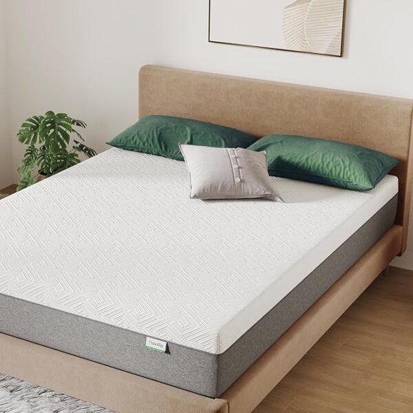 Novilla Queen Size Mattress, 12 Inch Gel Memory Foam Mattress for Cool Night & Pressure Relief, Medium Plush Feel with Motion Isolating, Bliss - Image 3