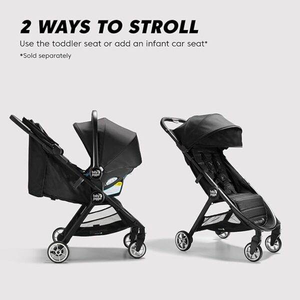 Baby Jogger City Tour 2 Ultra-Compact Travel Stroller, Jet, Lightweight, Foldable, Ideal for Traveling - Image 2