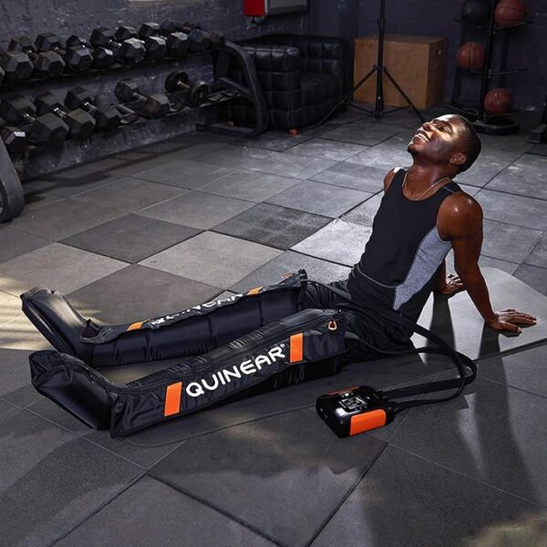 QUINEAR Professional Leg Recovery System, Cordless Air Compression Boots with Sequential Compression, Leg and Foot Massager, Fast Recovery Therapy for Athletes, FSA HSA Eligible (Medium) - Image 3