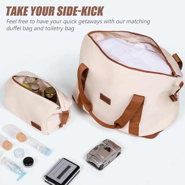 Luggage Sets 5 Piece Suitcases with Wheels, Suitcase Set ABS Hard Case Luggage with TSA Lock Spinner Wheels Durable Travel Luggage(RoseGold, 5-Piece Set(20"/24"/28")) - Image 3
